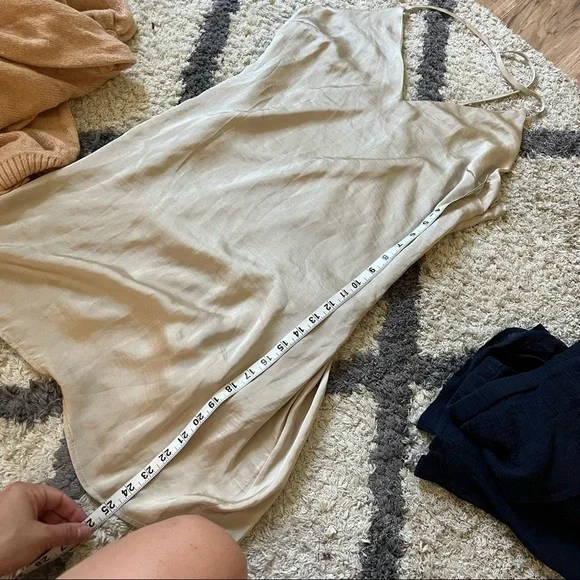 4SI3NNA Silk Halter Slip Dress - Picture 8 of 11